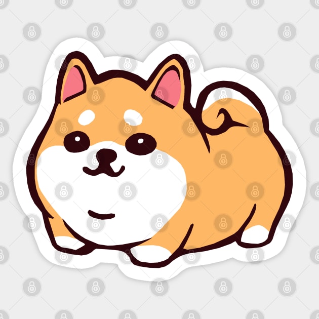 Smol Chonk Shibe Sticker by GAz